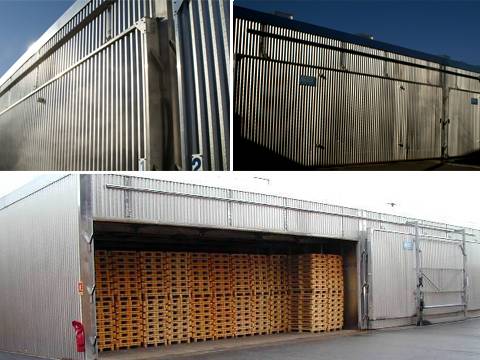 Séchoir production de palettes bois